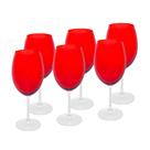6 Taças Wolff Banquet de Vinho de Cristal Ecológico Vermelho