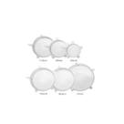 6 Tampas Silicone Para Potes Panela Forma Universal Elástica