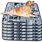 6 Tapetinhos Macios para Dormir Pet Antipulgas 300 Lavagens 70x50 Jornal 3 Camadas Quality
