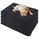 6 Tapetinhos Macios para Dormir Pet Antipulgas Antipulgas 200 Lavagens 100x70 Preto Quality