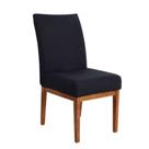 6 Tecido de Cadeiras Jantar Universal Envio 24h Preto