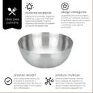 6 Tigela Bowl Cumbuca Caldo Açai Sorvete Inox 500ml 6 Tigela Bowl Cumbuca Caldo Açai Sorvete Inox 500ml