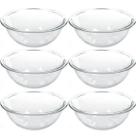 6 Tigela de Vidro Marinex Redondas 1,5L Potes Bowls Plus Astral para Saladas Sobremesas Receitas