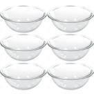 6 Tigela de Vidro Marinex Redondas 1,5L Potes Bowls Plus Astral para Saladas Sobremesas Receitas