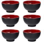6 Tigela Japonesa Bowl Oriental Melamina 300ml Poke Sopas