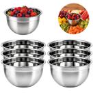 6 Tigelas Bowl em Aço Inox 600ml Pote Resistente Multiuso 6 Tigelas Bowl em Aço Inox 600ml Pote Resistente Multiuso