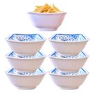 6 Tigelas Pote Bowl Quadrada De Melamina Decorada 750ml