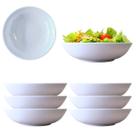6 Tigelas Redonda Cumbuca Saladeira em Melamina Branca 680ml