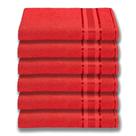 6 Toalhas Plus Size Grossa E Macia 80x180 Vermelho