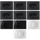6 Tomada 3 Pinos 10a + 4 Interruptor Simples Móvel Embutir