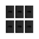 6 Tomadas Preta 2P+T 20A/250V Com Placa Habitat - Fame 6 Tomadas Preta 2P+T 20A/250V Com Placa Habitat - Fame