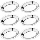 6 Travessas de Inox Ovais para Servir Porções Saladas 20cm Baixelas Fundas Pequenas Hercules 6 Travessas de Inox Ovais para Servir Porções Saladas 20cm Baixelas Fundas Pequenas Hercules