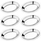 6 Travessas de Inox Ovais para Servir Porções Saladas 20cm Baixelas Fundas Pequenas Hercules 6 Travessas de Inox Ovais para Servir Porções Saladas 20cm Baixelas Fundas Pequenas Hercules