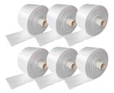 6 un bobina saco plastico fundo estrela medidas diversas pmg