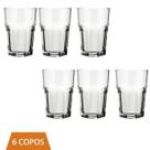 6 Un Copo Vidro Suco Agua 200ml Bristol Cristal Luxo Nadir