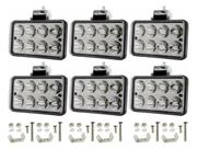 6 Un Farol De Milha 8 Led 24w 12/24v Carro Jeep Caminhão 6 Un Farol De Milha 8 Led 24w 12/24v Carro Jeep Caminhão
