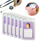 6 Un Suporte Para Cartão Colorido Com Cordão E Elástico Prático