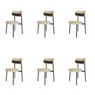 6 Unidades Cadeira Alloa fixa C/4 Pés 50 X 44,7 X 83,8 cm