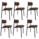 6 Unidades Cadeira Alloa fixa C/4 Pés 50 X 44,7 X 83,8 cm