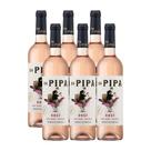6 Unidades Da Pipa Rose - 750ml
