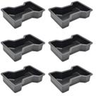 6 Unidades Forma Plastica Resistente Economica p Fabricar Piso Tijolo DIY Facil Uso 25x15x6 Concreto Cimento