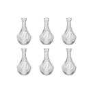 6 Vasos de Vidro Solitário de 17 cm 6 Vasos de Vidro Solitário de 17 cm