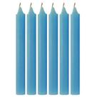 6 Velas Iemanjá Azul Vela Palito Azul Umbanda Candomblê