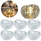 6 Velas Led em forma de Coração Resistente Decorativa