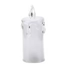 6 Velas LED Transparente Luz Eletrônica Decorativa 8cm