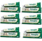 6 Vetaglos Pomada Cicatrizante 50g - Vetnil - Validade Boa