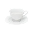 6 Xícaras de Chá Wolff Maldivas de Porcelana Branco 180ml