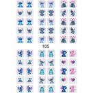 60 Adesivos de unha 3D Lilo Stitch COD S01