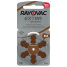 60 Baterias Pilhas Auditivas Rayovac Extra Duração 312 Pr41