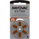60 Baterias Pilhas P/ Aparelho Auditivo Rayovac Tamanho 312