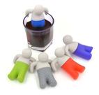 60 Infusores Bonecos Silicone Filtro