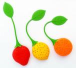 60 Infusores Em Forma De Frutas Silicone