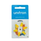 60 Pilhas Bateria Auditiva Unitron 10 Cartela Tam A10 / Pr70