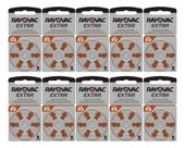 60 Pilhas Baterias A312 Rayovac Para Aparelho Auditivo