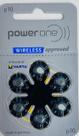 60 Pilhas Baterias Power One 10 PR70 para Aparelho Auditivo