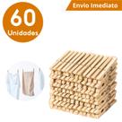60 Pregadores de Roupas de Madeira para Varal kit 60 Pregadores de Roupas de Madeira para Varal kit