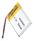 602530 2 Fios 3,7v 6mm X 25mm X 30mm 500mah Bateria -