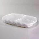 60un Bandeja Refeição 3 Divisórias 850ml G331 Galvanotek Branco
