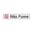 6654 placa sinalizacao nao fume 25x5cm - bemfixa