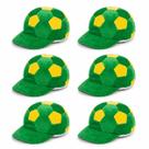 6UN Boné Brasil Pelúcia Copa 2026 Verde Amarelo Torcedor