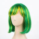 6UN Peruca Corte Moderno Verde Amarelo Copa 2026 Festa