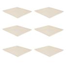6un Petisqueira prato quadrado 24x24cm fundo Marfim