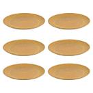 6UN Prato Lanche Sobremesa Redondo Resistente 20cm Marrom Cl 6UN Prato Lanche Sobremesa Redondo Resistente 20cm Marrom Cl