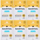 6UN Sabonete Vegetal Bebe Vida Leite de Arroz 90g Davene