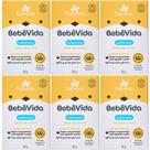 6UN Sabonete Vegetal Bebe Vida Leite de Arroz 90g Davene