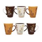 6un Xícara de Cerâmica café 270ml chá cappuccino 6un Xícara de Cerâmica café 270ml chá cappuccino